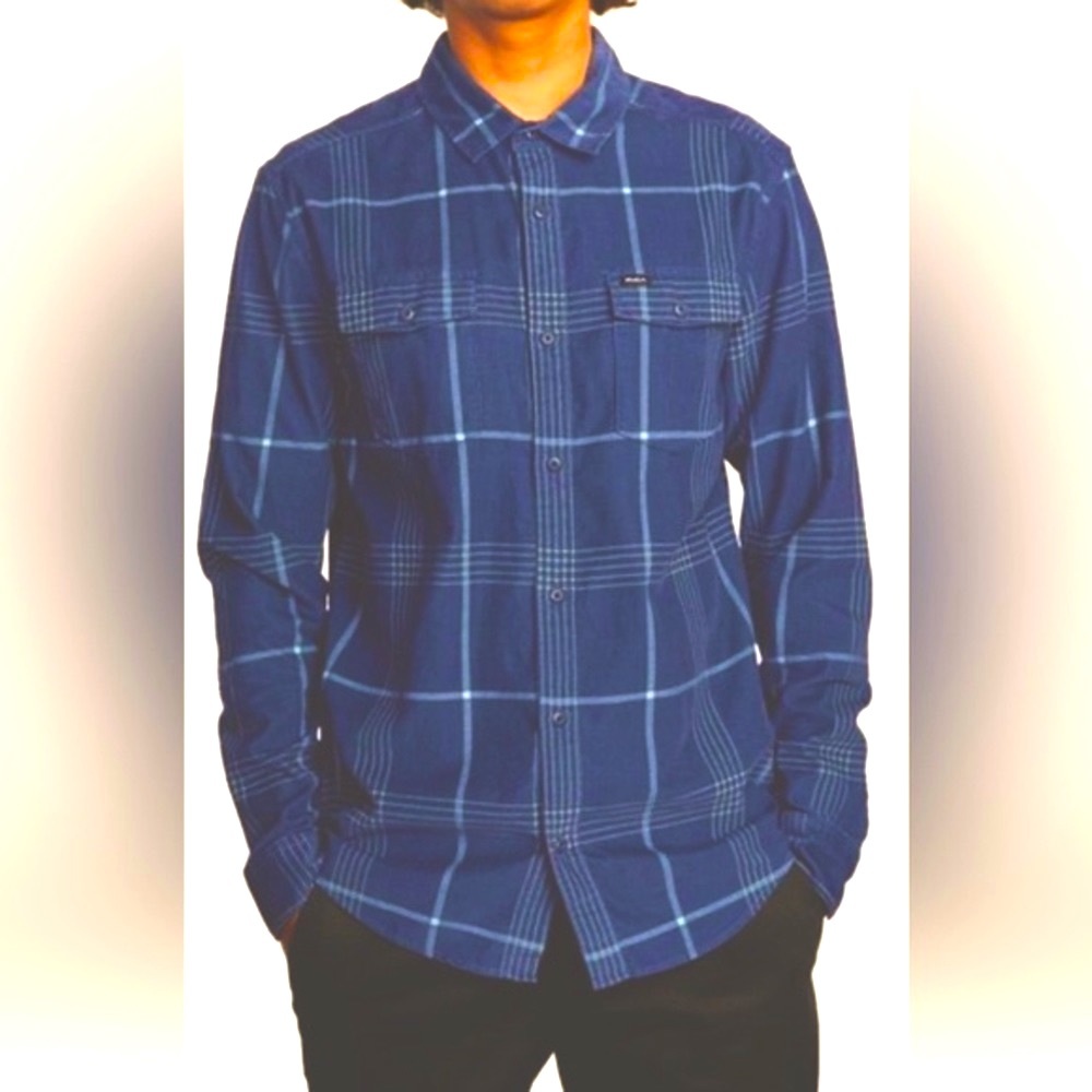 RVCA BLUES WALK soft Corduroy LONG SLEEVE SHIRT